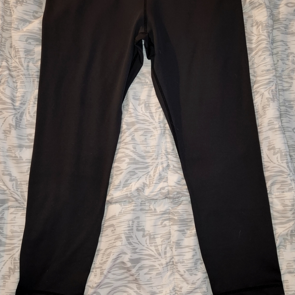 Zyia Hi-Rise 16-18 black leggings NO Pocket 24 inseam